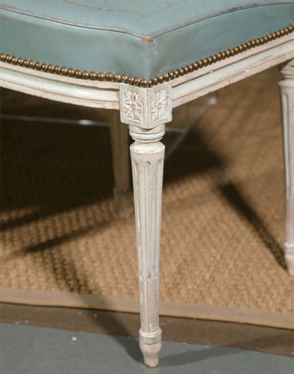 French A Pair Of Louis XVI Style Dining Chairs
